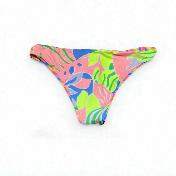 🌻NEW w/tags Maaji REVERSIBLE Rainbow Stripe Sublimity Bikini Bottom Size M - Picture 8 of 11